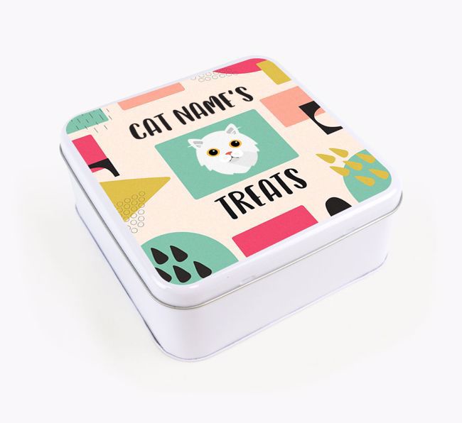 'Abstract Design' - Personalised Treat Tin for Your {breedFullName}